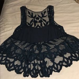 Free People Floral Tank Top